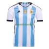 Maillot de Supporter Champions Argentine 3 Star Domicile Coupe du Monde 2022 Pour Homme